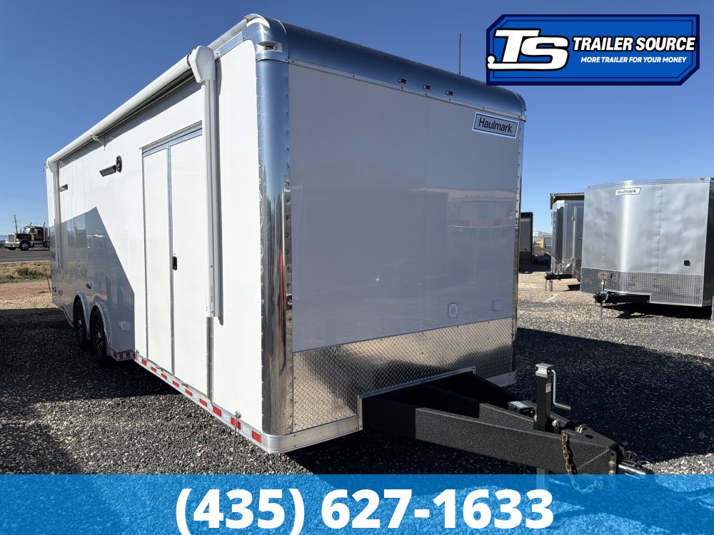 8.5x28 Haulmark Edge Burnout Pkg Premium Enclosed Race Car Hauler Trailer - 7'10" Interior - 12K GVWR -