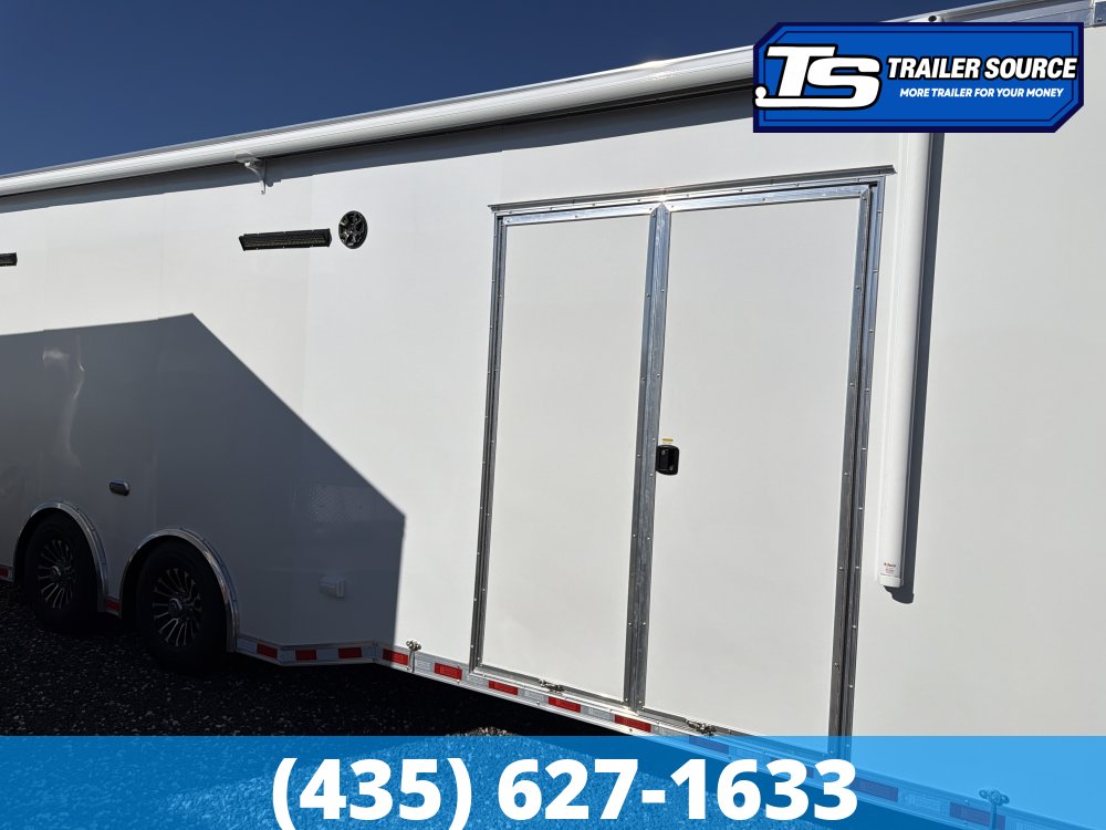 8.5x28 Haulmark Edge Burnout Pkg Premium Enclosed Race Car Hauler Trailer - 7'10" Interior - 12K GVWR -