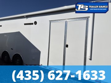 8.5x28 Haulmark Edge Burnout Pkg Premium Enclosed Race Car Hauler Trailer - 7'10" Interior - 12K GVWR -