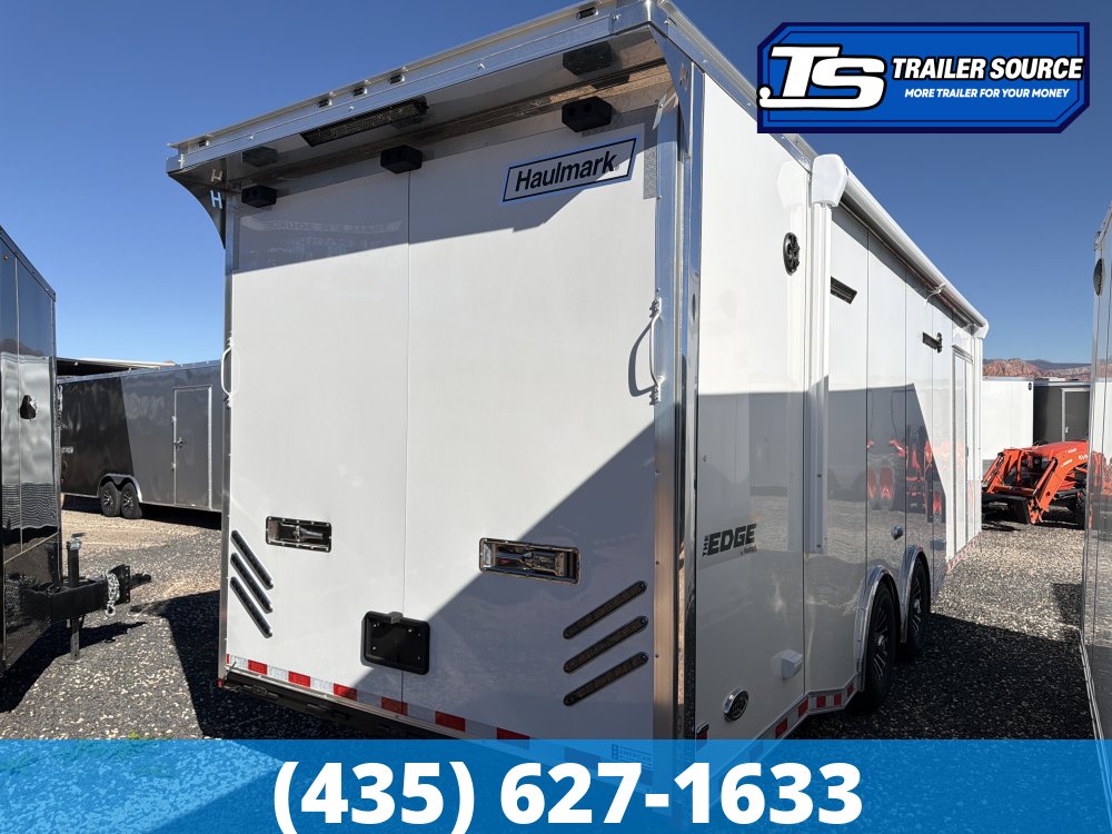 8.5x28 Haulmark Edge Burnout Pkg Premium Enclosed Race Car Hauler Trailer - 7'10" Interior - 12K GVWR -