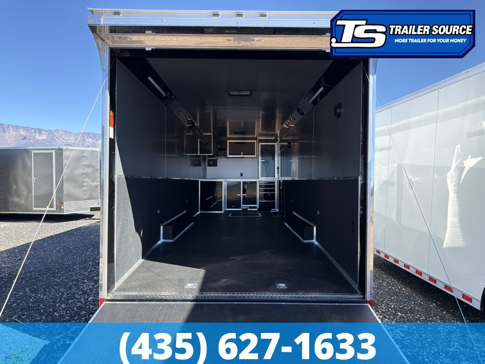 8.5x28 Haulmark Edge Burnout Pkg Premium Enclosed Race Car Hauler Trailer - 7'10" Interior - 12K GVWR -