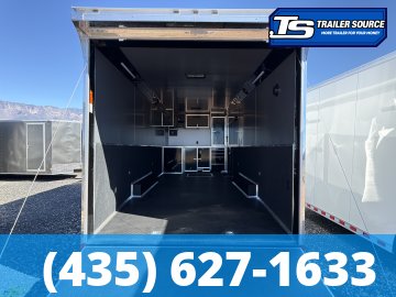 8.5x28 Haulmark Edge Burnout Pkg Premium Enclosed Race Car Hauler Trailer - 7'10" Interior - 12K GVWR -