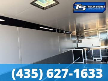 8.5x28 Haulmark Edge Burnout Pkg Premium Enclosed Race Car Hauler Trailer - 7'10" Interior - 12K GVWR -