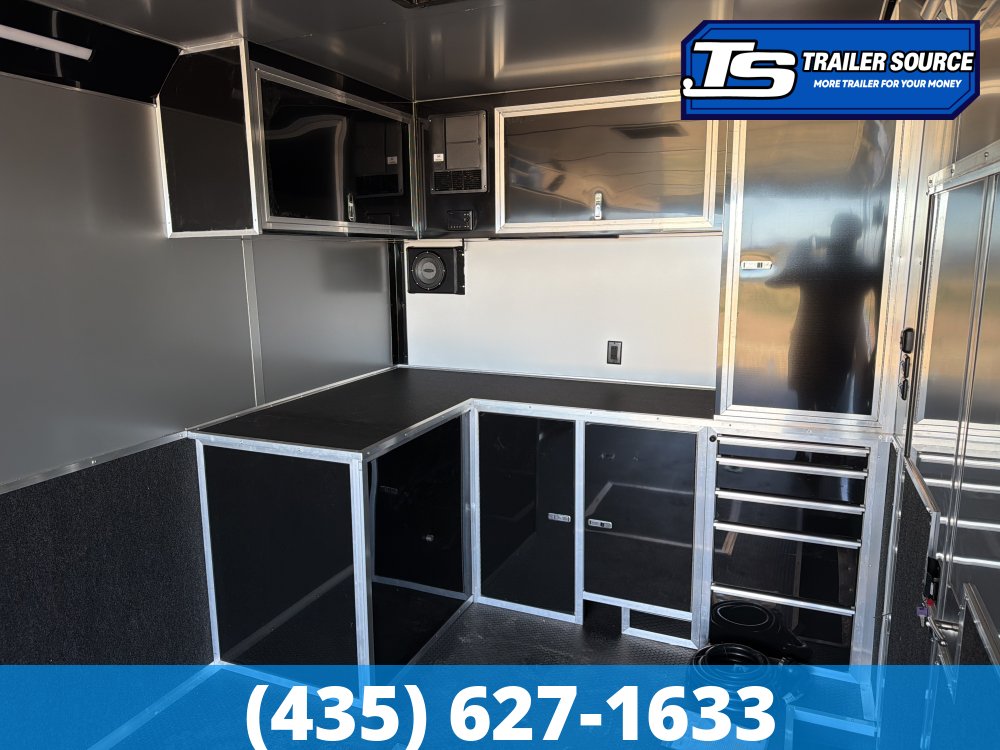 8.5x28 Haulmark Edge Burnout Pkg Premium Enclosed Race Car Hauler Trailer - 7'10" Interior - 12K GVWR -