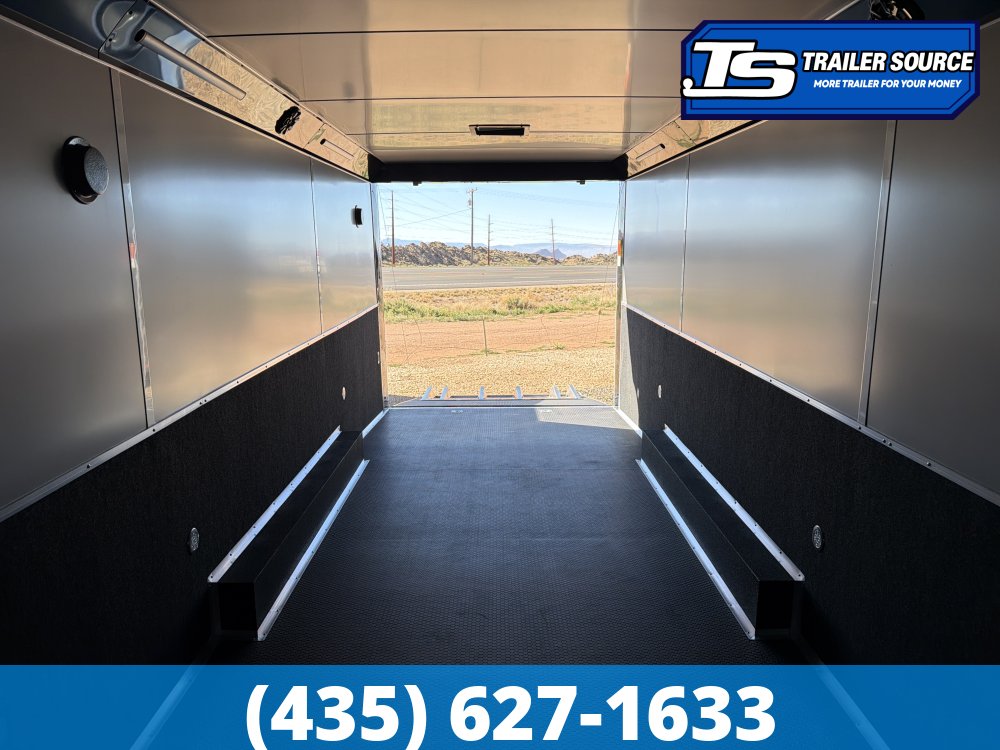 8.5x28 Haulmark Edge Burnout Pkg Premium Enclosed Race Car Hauler Trailer - 7'10" Interior - 12K GVWR -