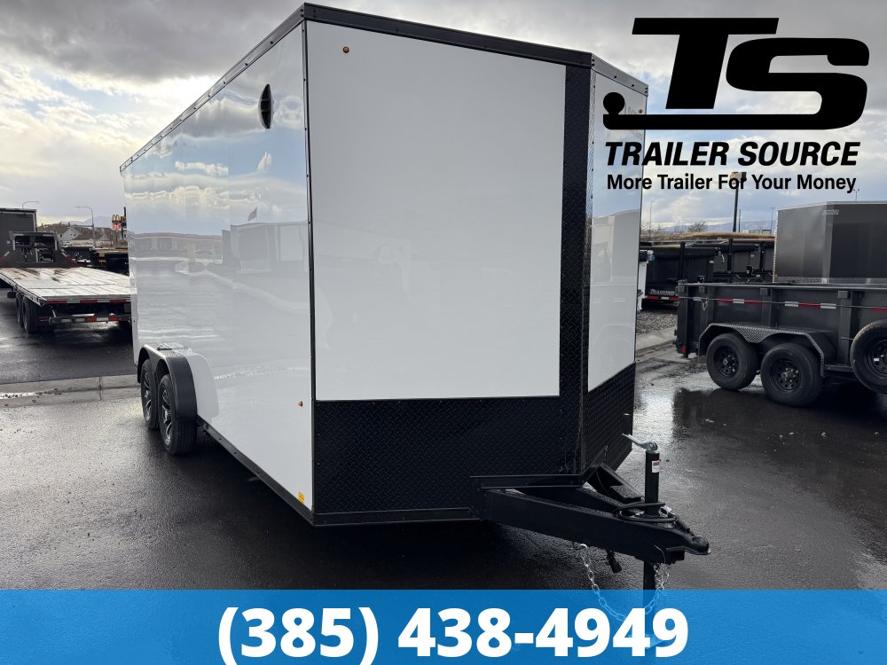 7.5x18 Look Element SE Enclosed Cargo Trailer - 7'0" Interior - 7K GVWR - .080 PolyCor, Alloy Wheels, Black Out Package, Rear Load Lights
