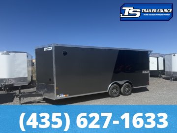 8.5x20 Haulmark Heat Enclosed Car Hauler Trailer - 7'0" Interior - 10K GVWR - 2 Tone Color, Rear Spoiler w/ Load Lights