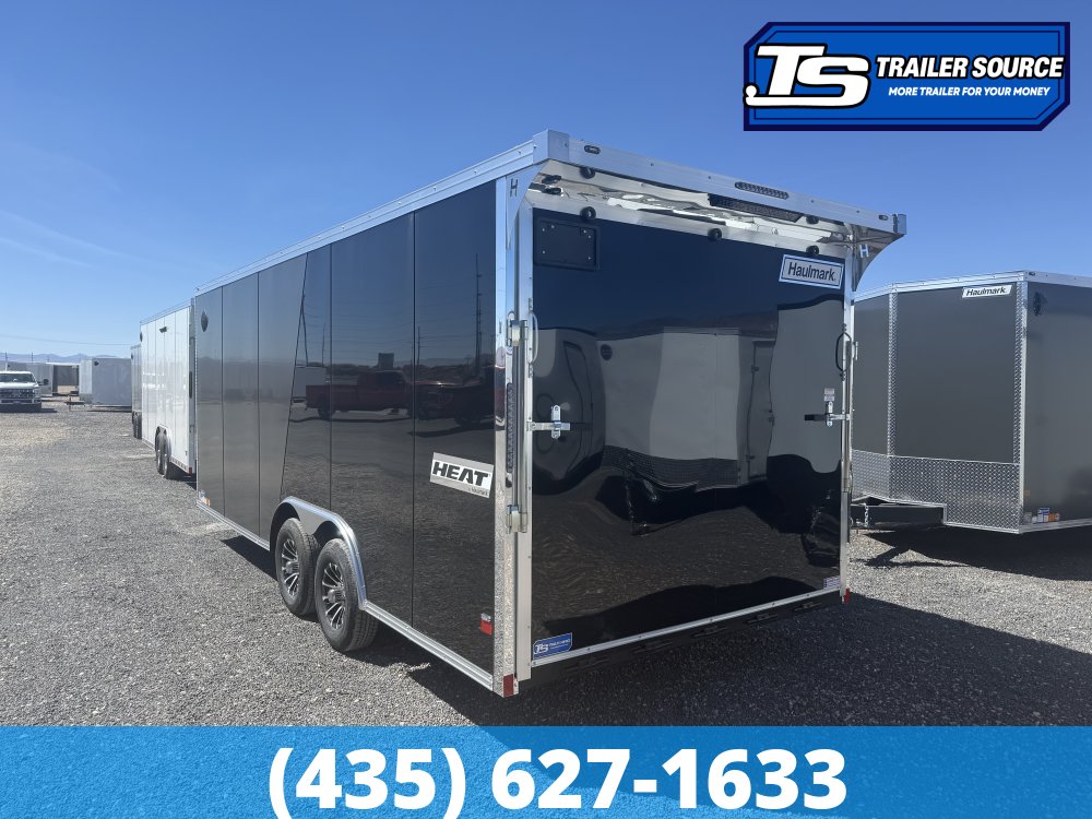 8.5x20 Haulmark Heat Enclosed Car Hauler Trailer - 7'0" Interior - 10K GVWR - 2 Tone Color, Rear Spoiler w/ Load Lights