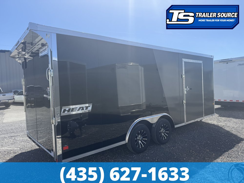 8.5x20 Haulmark Heat Enclosed Car Hauler Trailer - 7'0" Interior - 10K GVWR - 2 Tone Color, Rear Spoiler w/ Load Lights