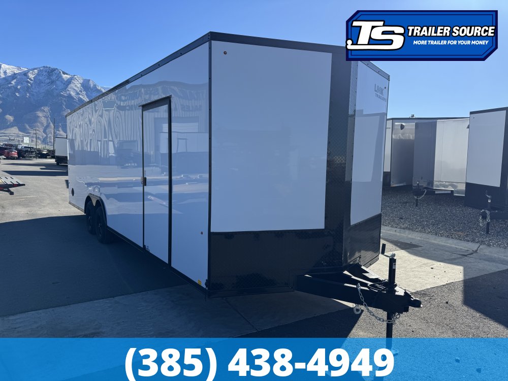 8.5x26 Look ST DLX Enclosed Cargo Trailer - 7'0" Interior - 10K GVWR - .080 PolyCor, Black Out Package, Rear Spoiler w/ Load Lights