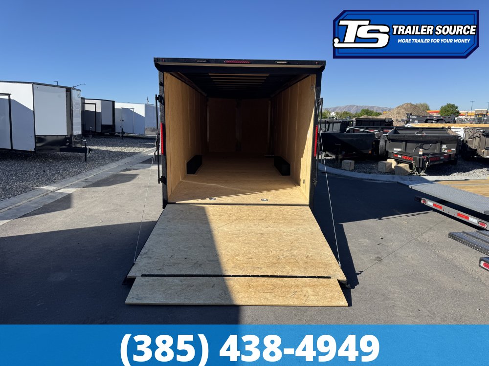 8.5x26 Look ST DLX Enclosed Cargo Trailer - 7'0" Interior - 10K GVWR - .080 PolyCor, Black Out Package, Rear Spoiler w/ Load Lights