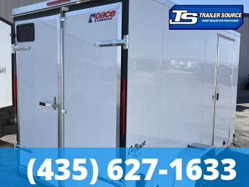 6x12 Pace American Outback DLX Enclosed Cargo Trailer - 6'6" Interior - 3.5K GVWR - Barn Doors