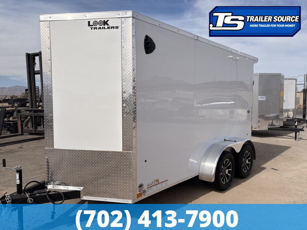 6x12 Look Element SE Enclosed Cargo Trailer - 7'0" Interior - 7K GVWR - .080 PolyCor, Torsion Axles
