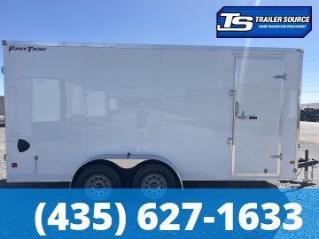 7x16 Wells Cargo FastTrac Enclosed Cargo Trailer - 7'0" Interior - 7K GVWR - .080 PolyCor, Barn Doors