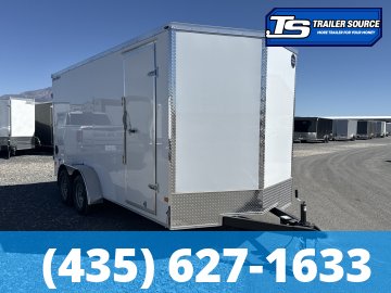 7x16 Wells Cargo FastTrac Enclosed Cargo Trailer - 7'0" Interior - 7K GVWR - .080 PolyCor, Barn Doors