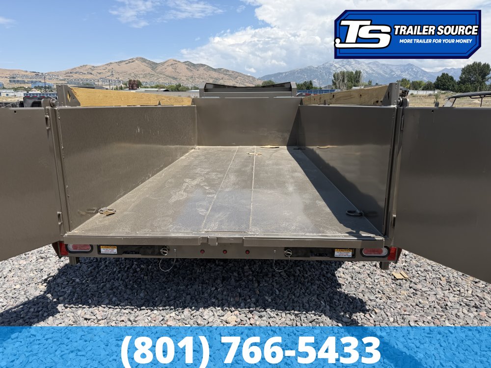7x16 Diamond C LPT-GN 208 Gooseneck Dump Trailer - 32" Sides - 18K GVWR - 18 Ply Tires, ABS Brakes, Board Brackets