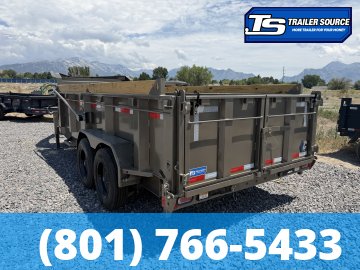 7x16 Diamond C LPT-GN 208 Gooseneck Dump Trailer - 32" Sides - 18K GVWR - 18 Ply Tires, ABS Brakes, Board Brackets