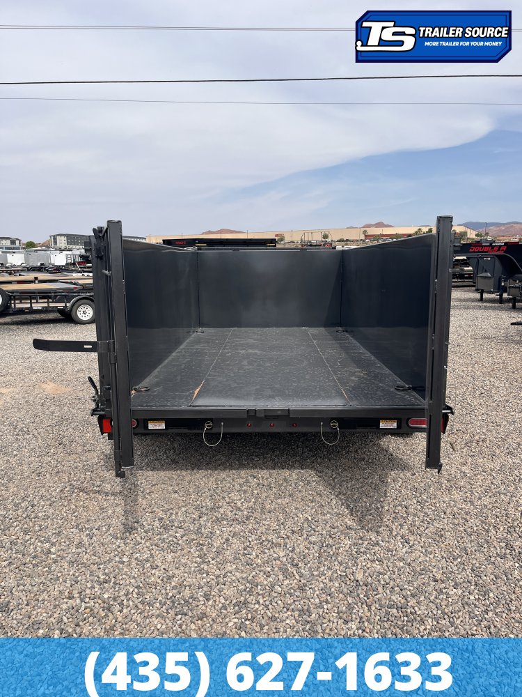 7x14 Diamond C LPT 207 Dump Trailer - 44" Sides - 15.5K GVWR - 14 Ply Tires, Long Arm Tarp