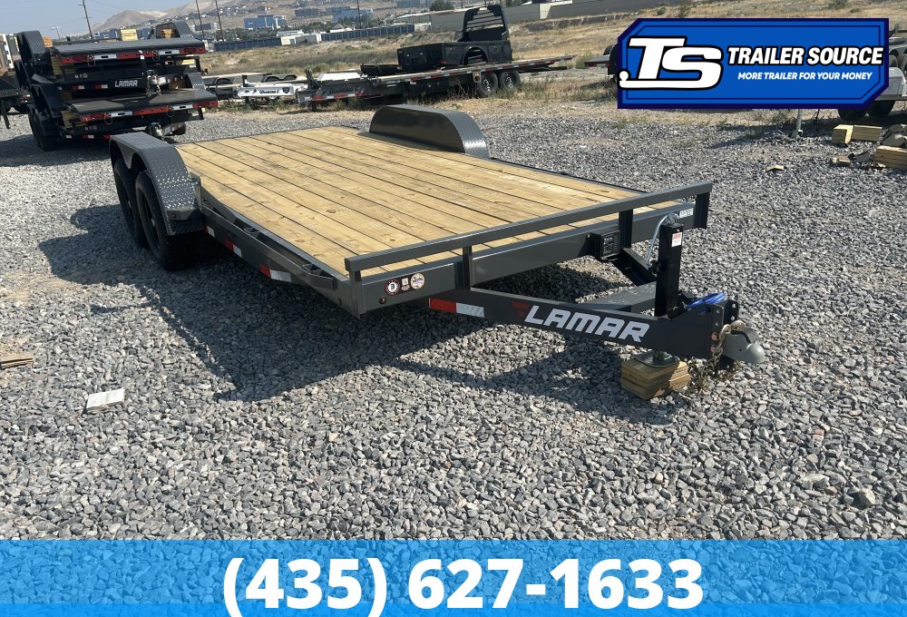 7x16 Lamar CE Flatbed Car Hauler