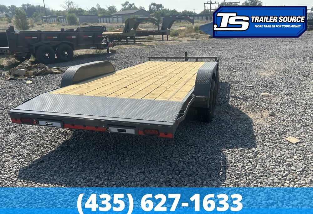 7x16 Lamar CE Flatbed Car Hauler Trailer - 7K GVWR -