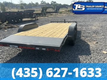 7x16 Lamar CE Flatbed Car Hauler Trailer - 7K GVWR -