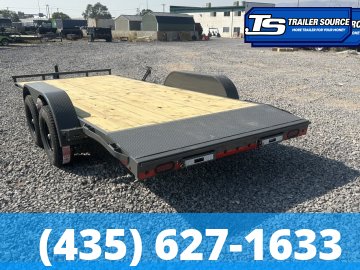 7x16 Lamar CE Flatbed Car Hauler Trailer - 7K GVWR -