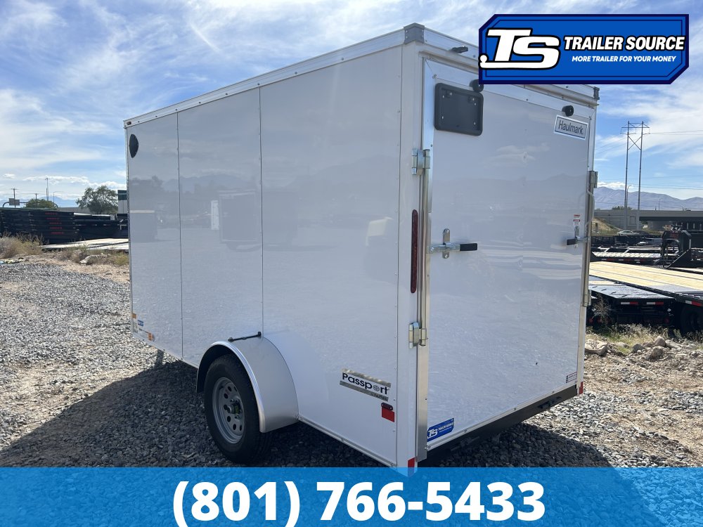 6x12 Haulmark Passport Enclosed Cargo Trailer - 6'6" Interior - 3.5K GVWR - .080 PolyCor