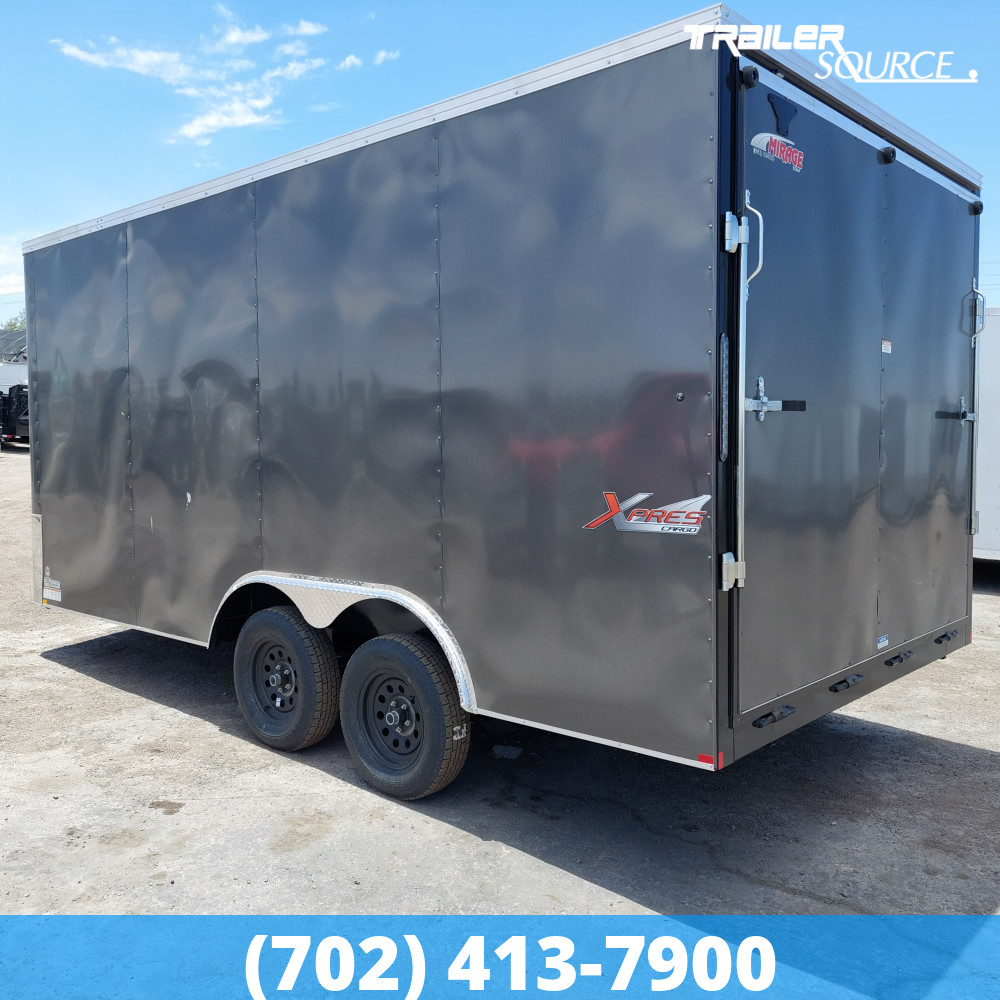 8.5x16 Mirage Xpress 7'0" Interior 7K Tandem Axle Enclosed Cargo