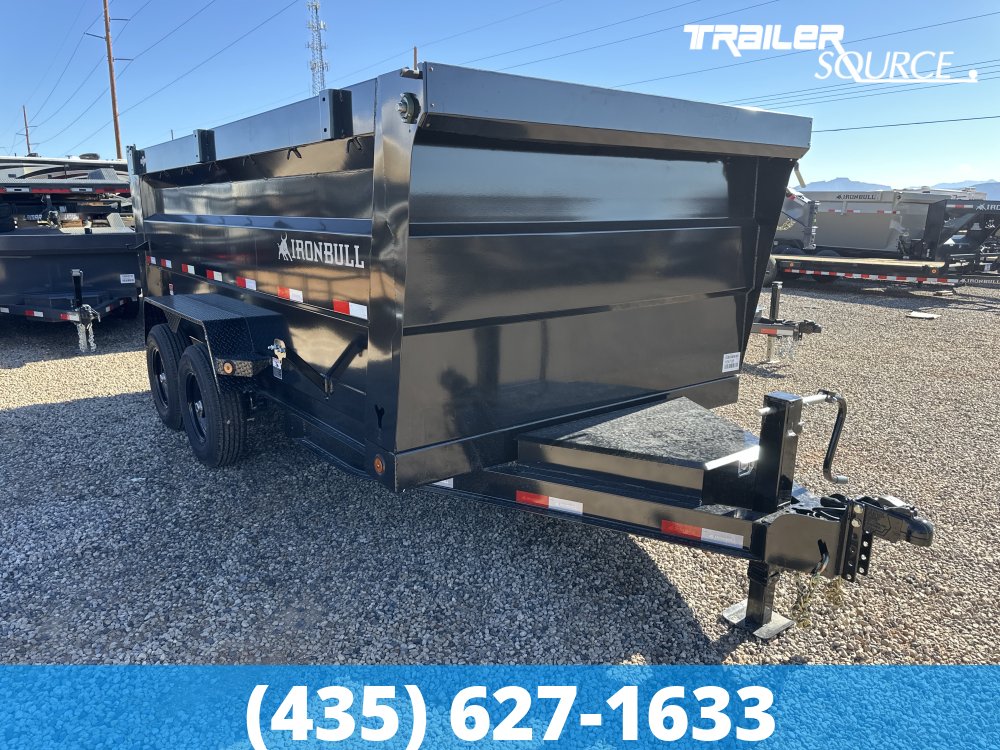 7x14 Iron Bull DTB 48" Sides 15K Dump Trailer
