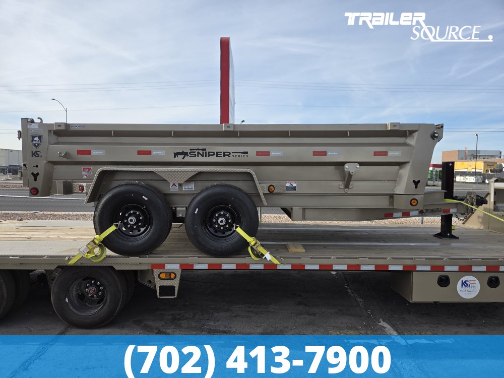7x14 IronBull DTB 24" Sides 14K Dump Trailer