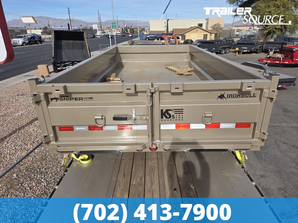 7x14 IronBull DTB 24" Sides 14K Dump Trailer