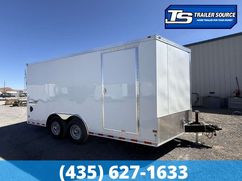 8.5x16 Haulmark Grizzly HD Enclosed Cargo Trailer - 7'0" Interior - 12K GVWR - 12" Cross Member Upgrade, Double 3/4 Floor