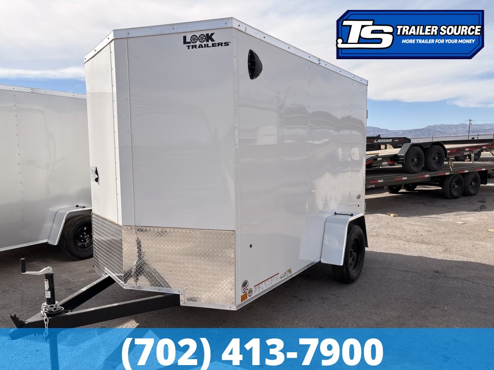 6x10 Look ST DLX Enclosed Cargo Trailer - 6'6" Interior - 3.5K GVWR - 16" Cross Member Upgrade, Torsion Axles