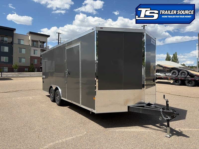 8.5x20 Haulmark Heat Enclosed Car Hauler Trailer - 7'0" Interior - 10K GVWR - .080 PolyCor, Finished Interior, Rear Spoiler w/ Load Lights, Rubber Coin Floor