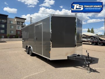 8.5x20 Haulmark Heat Enclosed Car Hauler Trailer - 7'0" Interior - 10K GVWR - .080 PolyCor, Finished Interior, Rear Spoiler w/ Load Lights, Rubber Coin Floor