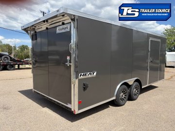 8.5x20 Haulmark Heat Enclosed Car Hauler Trailer - 7'0" Interior - 10K GVWR - .080 PolyCor, Finished Interior, Rear Spoiler w/ Load Lights, Rubber Coin Floor