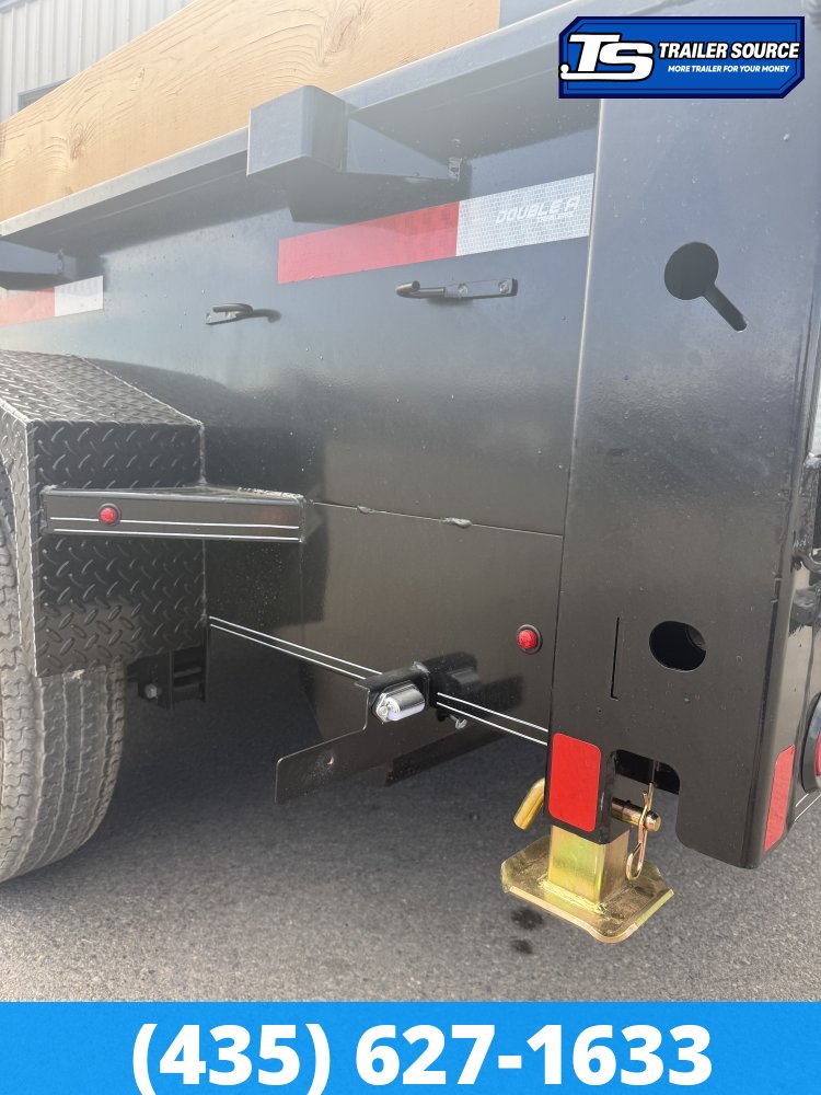 Double A Excel Series ELP 7x14 ft Dump Trailer 20" Sides 15.4K GVWR I-Beam Frame, Telescopic, Wireles Remote