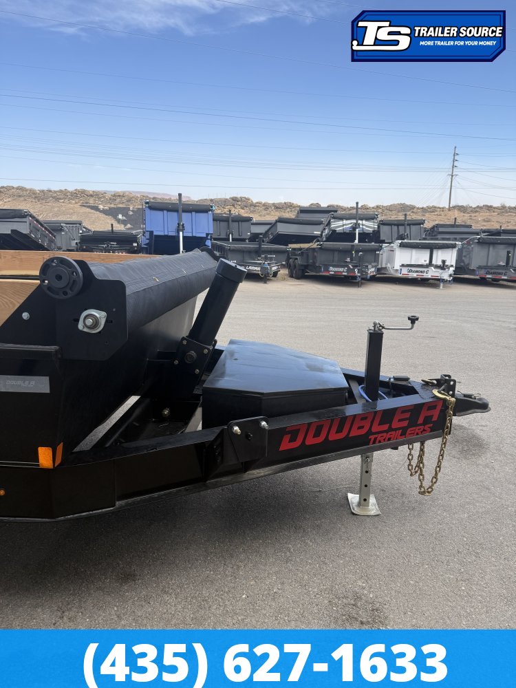 Double A Excel Series ELP 7x14 ft Dump Trailer 20" Sides 15.4K GVWR I-Beam Frame, Telescopic, Wireles Remote