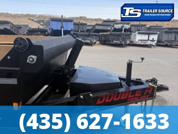 Double A Excel Series ELP 7x14 ft Dump Trailer 20" Sides 15.4K GVWR I-Beam Frame, Telescopic, Wireles Remote