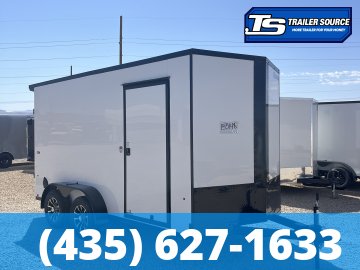 7x14 Look ST DLX Enclosed Cargo Trailer - 7'0" Interior - 7K GVWR - .080 PolyCor, Alloy Wheels, Black Out Package, Rear Spoiler w/ Load Lights