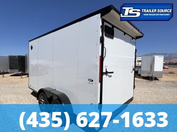 7x14 Look ST DLX Enclosed Cargo Trailer - 7'0" Interior - 7K GVWR - .080 PolyCor, Alloy Wheels, Black Out Package, Rear Spoiler w/ Load Lights