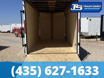 7x14 Look ST DLX Enclosed Cargo Trailer - 7'0" Interior - 7K GVWR - .080 PolyCor, Alloy Wheels, Black Out Package, Rear Spoiler w/ Load Lights