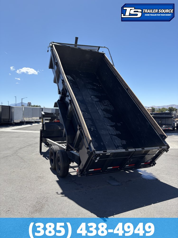 7x16 Diamond C LPT-GN 210 Dump Trailer - 23K GVWR - Hydraulic Jack(s)