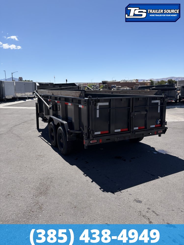 7x16 Diamond C LPT-GN 210 Dump Trailer - 23K GVWR - Hydraulic Jack(s)