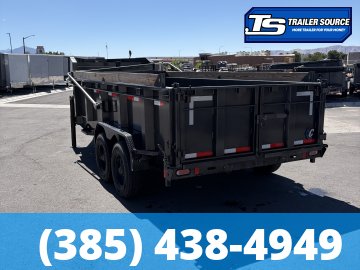 7x16 Diamond C LPT-GN 210 Dump Trailer - 23K GVWR - Hydraulic Jack(s)
