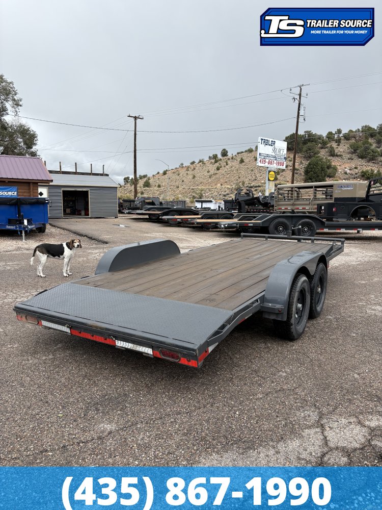 7x18 Lamar CC Flatbed Car Hauler Trailer - 10K GVWR -