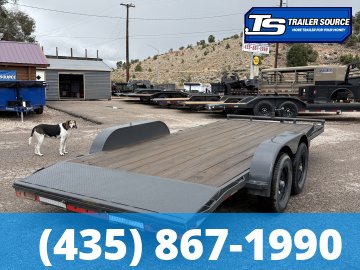 7x18 Lamar CC Flatbed Car Hauler Trailer - 10K GVWR -