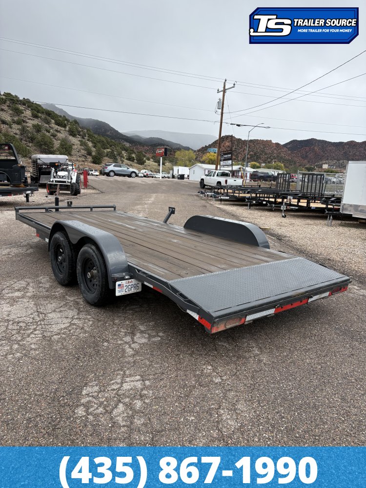 7x18 Lamar CC Flatbed Car Hauler Trailer - 10K GVWR -