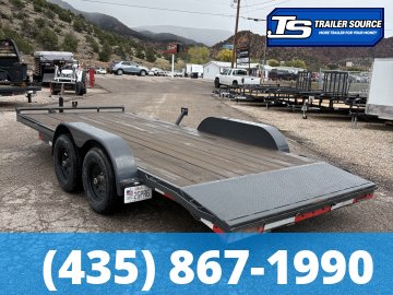 7x18 Lamar CC Flatbed Car Hauler Trailer - 10K GVWR -