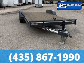 7x18 Lamar CC Flatbed Car Hauler Trailer - 10K GVWR -